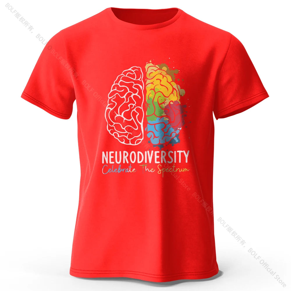 Creative Mind Map Printed 100% Cotton T-Shirt