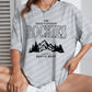 Rockies Letter Printed Tops Cotton T-Shirts For Womens Fashion Casual Soft Short Sleeve Loose Tees Comfortable Street Clothes