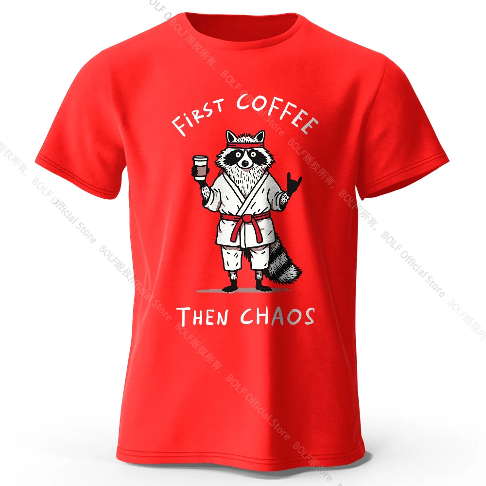 First Coffee – Oversized Unisex Cotton T-Shirt