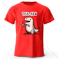 Men's Tea-Rex Dinosaur Printed 100% Cotton T-Shirt