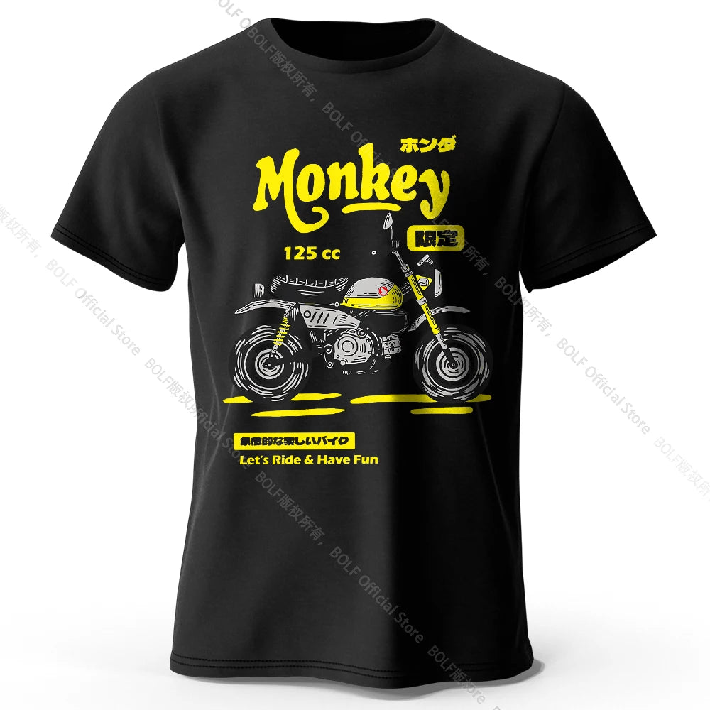 Vintage Motorcycle Sketch – 100% Cotton Unisex T-Shirt