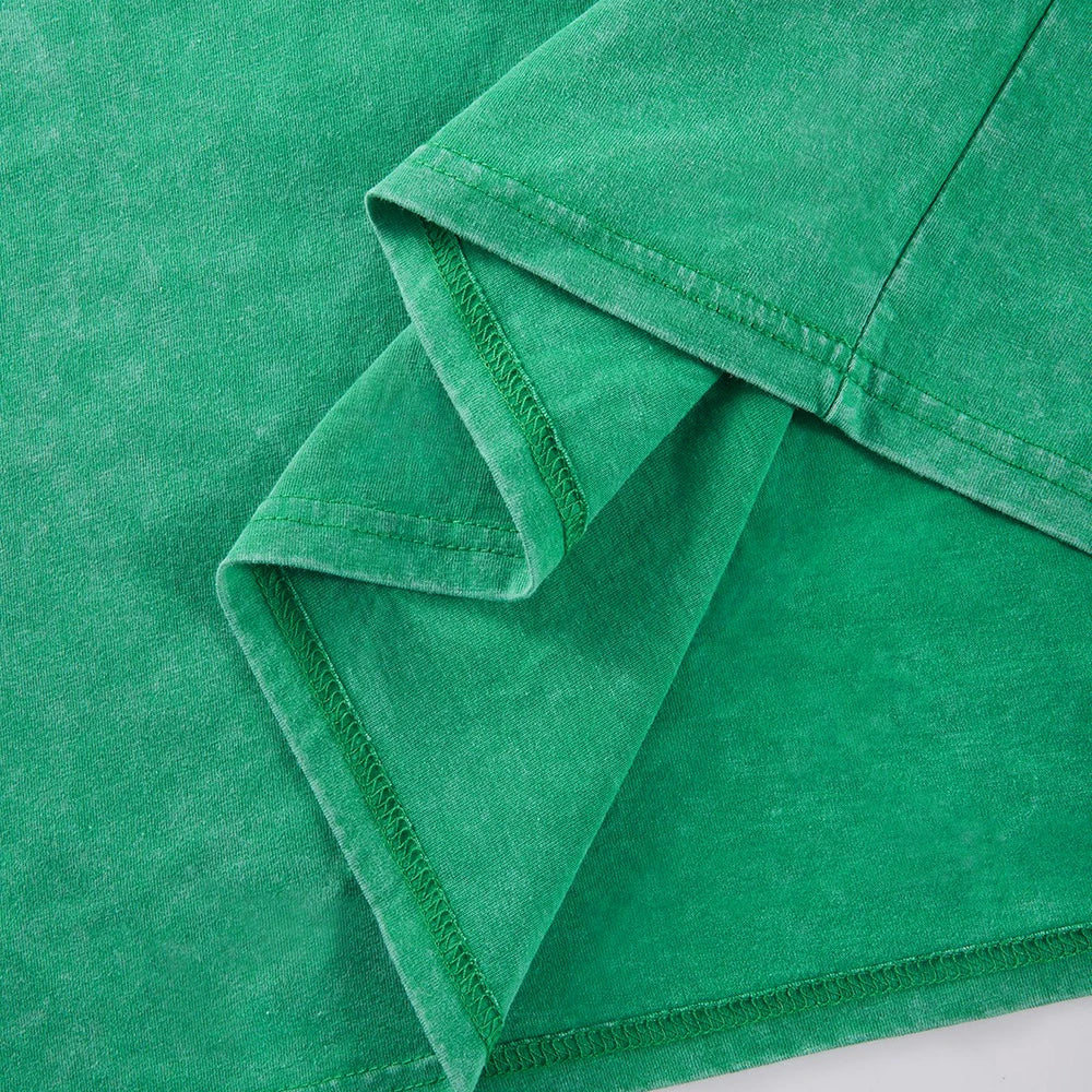 A Cat Climbing The Wall Cotton Washed T-Shirt Women Summer Oversized Tops Street Distressed O-Neck T Shirt Casual Woman Clothes