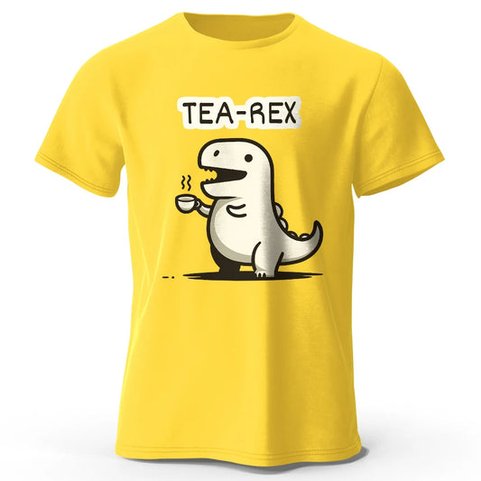 Men's Tea-Rex Dinosaur Printed 100% Cotton T-Shirt