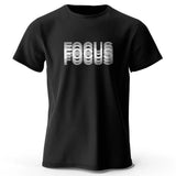 Focus Letter Minimalist 100% Cotton T-Shirt