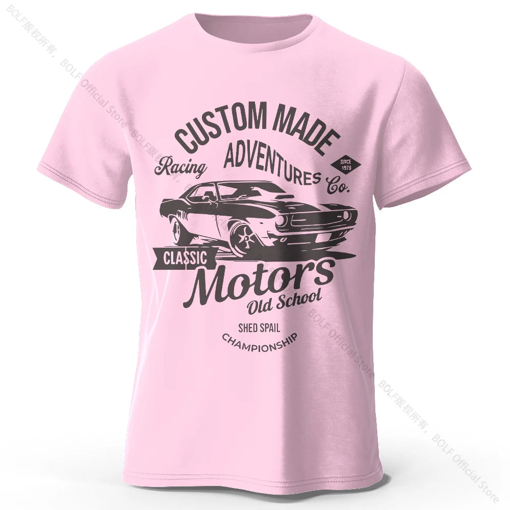 Motors Print – Oversized Unisex Cotton T-Shirt
