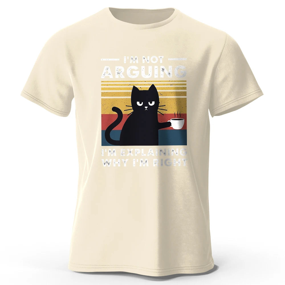 I Am Not Arguing – Oversized Unisex Cotton T-Shirt