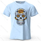 Mexican Sugar Skull Oversized Graphic T-Shirt