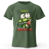 Cartoon Alligator Print 100% Cotton T-Shirt