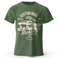 Motors Print – Oversized Unisex Cotton T-Shirt