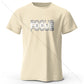 Focus Letter Minimalist 100% Cotton T-Shirt