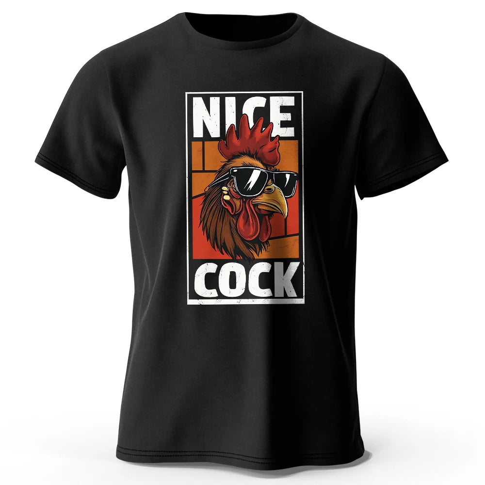 Nice Rooster – Oversized Unisex Cotton T-Shirt