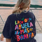 La Abuela Más Bonita Printing T Shirt Female Summer Fashion Clothes Street Breathable Short Sleeve Casual Hip Hop T-Shirts Women