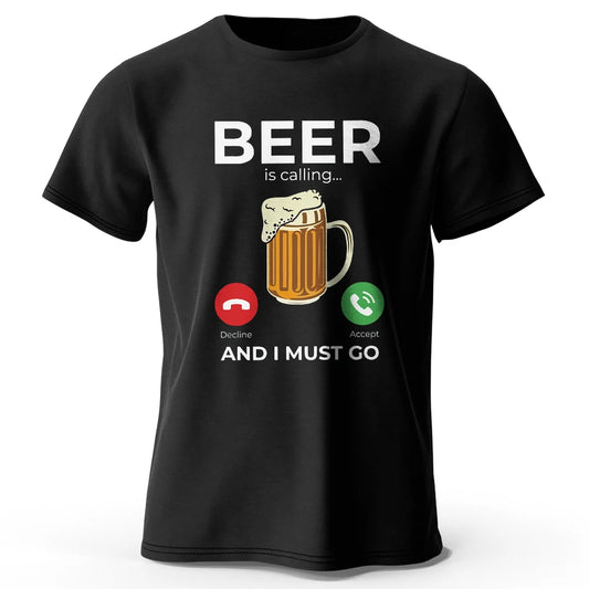 Beer Is Calling – Oversized Unisex Cotton T-Shirt