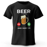 Beer Is Calling – Oversized Unisex Cotton T-Shirt