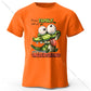 Cartoon Alligator Print 100% Cotton T-Shirt