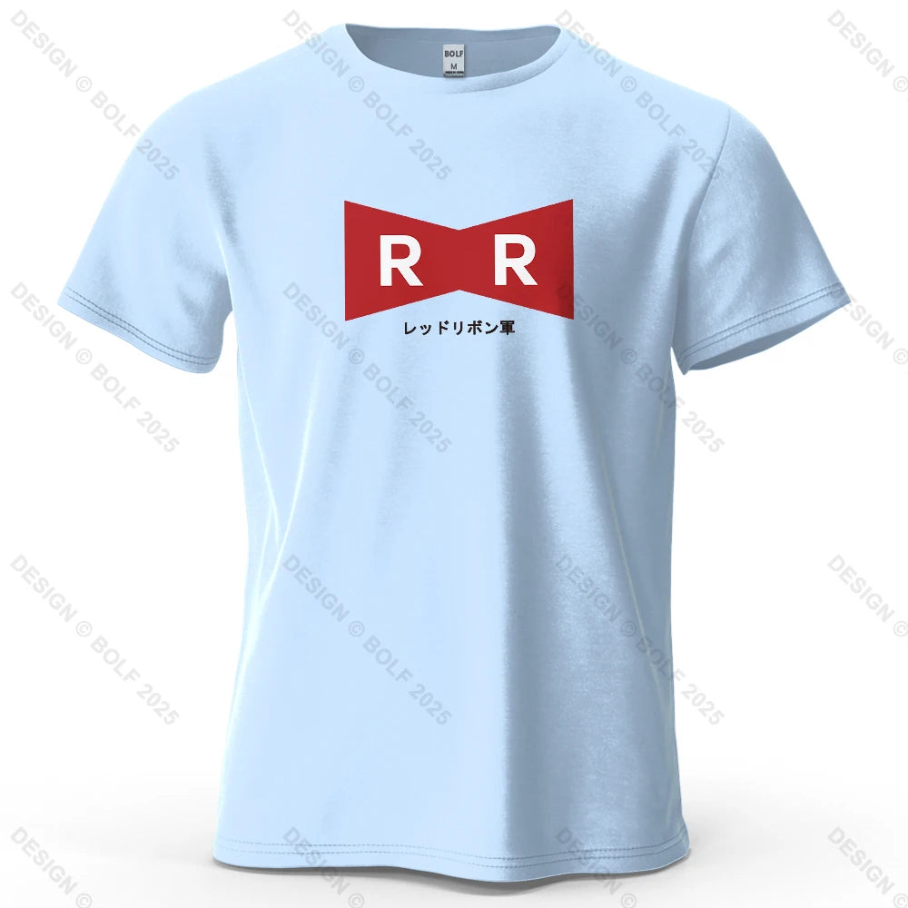 Red Ribbon Army – Oversized Unisex Cotton T-Shirt