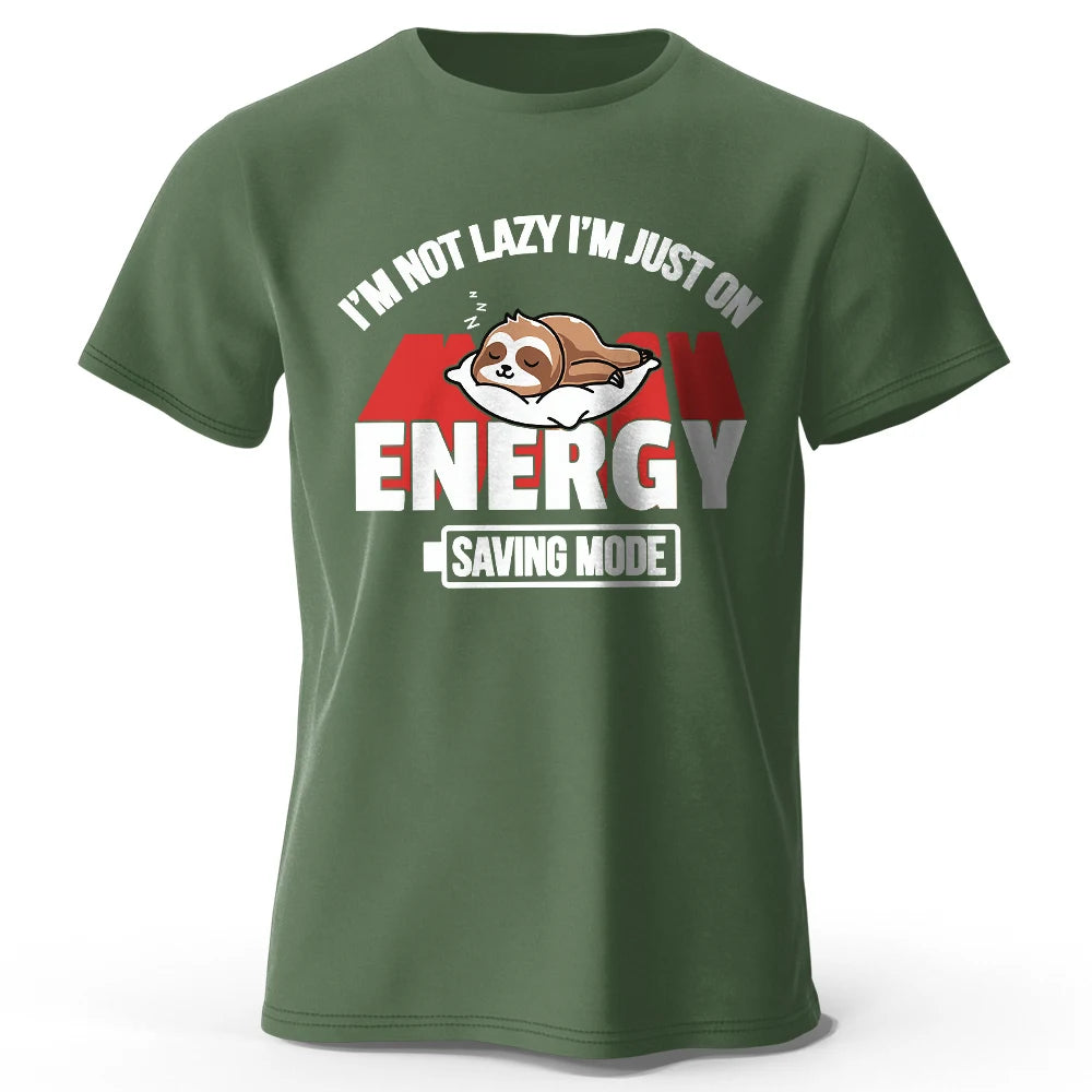 Saving Mode – Oversized Unisex Cotton T-Shirt