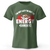 Saving Mode – Oversized Unisex Cotton T-Shirt