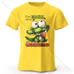 Cartoon Alligator Print 100% Cotton T-Shirt