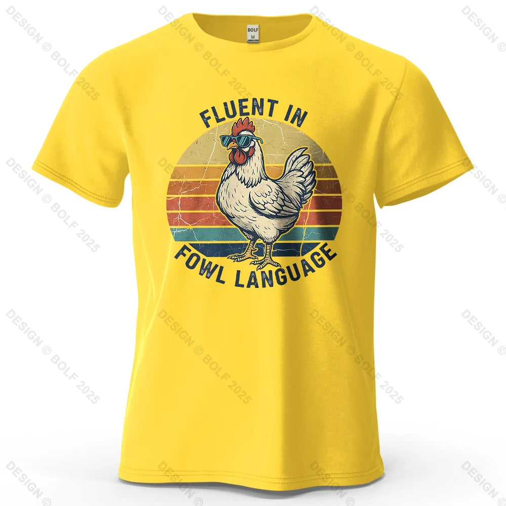 Cool Chicken Oversized Funny Graphic T-Shirt