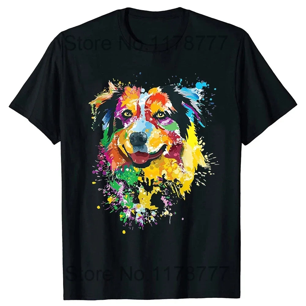 Australia Day Shepherd Dog T-Shirt - Premium Cotton