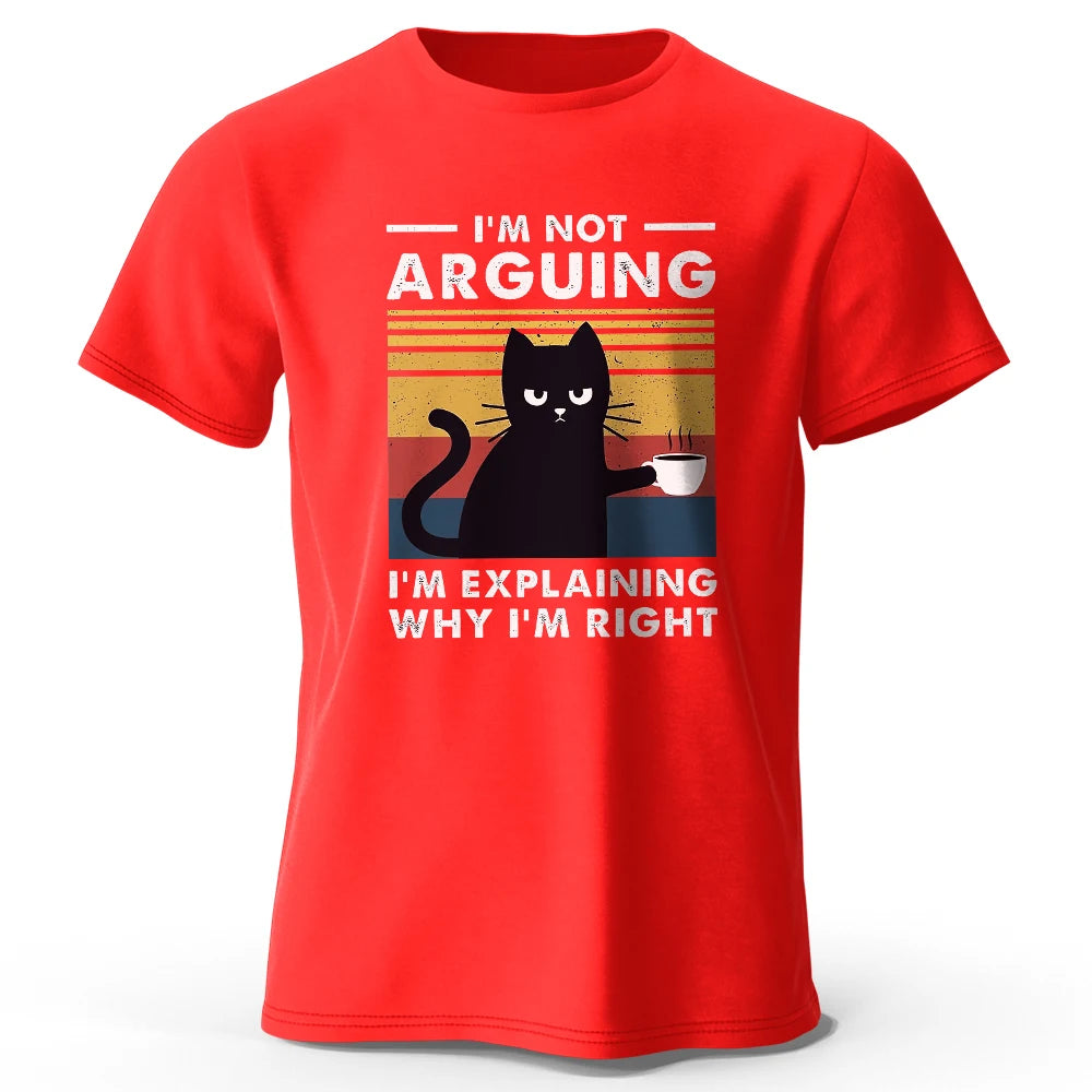 I Am Not Arguing – Oversized Unisex Cotton T-Shirt