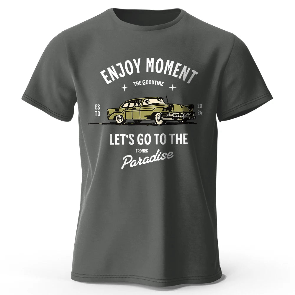 Enjoy Moment – Oversized Unisex Cotton T-Shirt