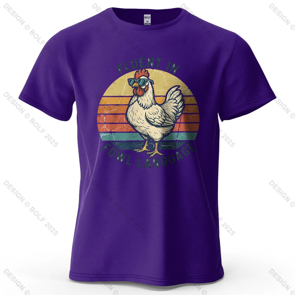 Cool Chicken Oversized Funny Graphic T-Shirt