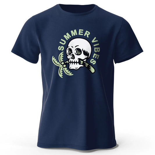 Summer Vibes Print, Men's Novel Graphic Design T-shirt