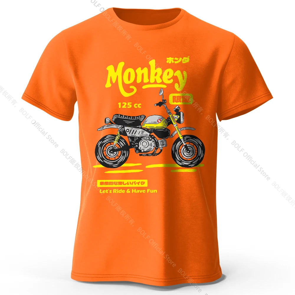 Vintage Motorcycle Sketch – 100% Cotton Unisex T-Shirt