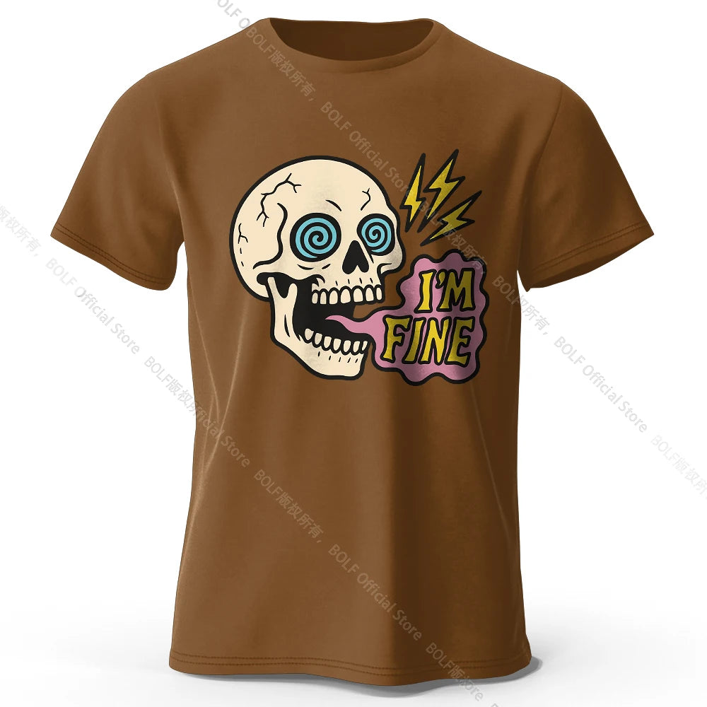 I Am Fine Cotton T-Shirt