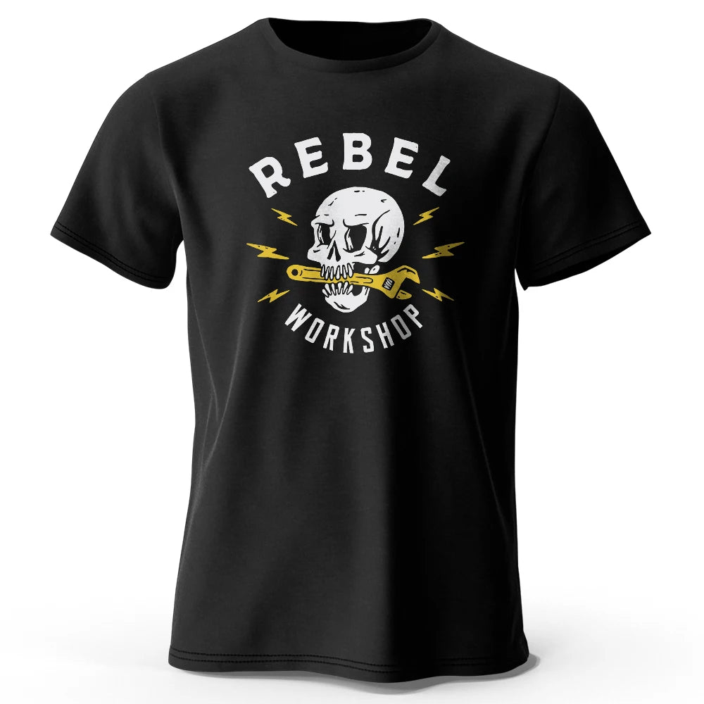 Rebel Workshop Print, Men's Novel Graphic Design T-shirt