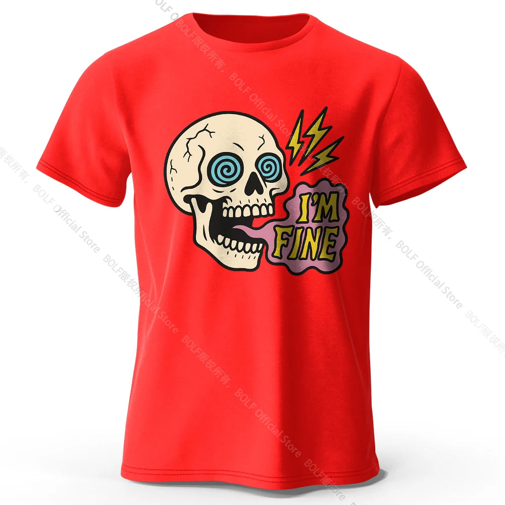 I Am Fine Cotton T-Shirt