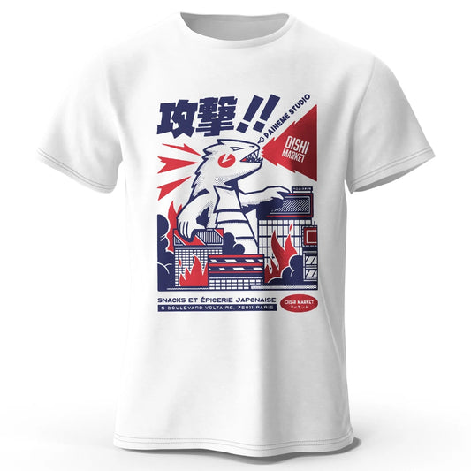 Urban Anime Dinosaur – Unisex Graphic T-Shirt