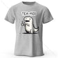 Men's Tea-Rex Dinosaur Printed 100% Cotton T-Shirt
