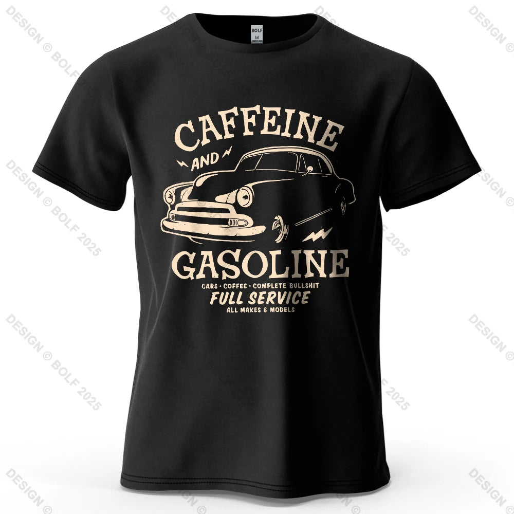 Caffeine & Car Oversized Vintage Graphic T-Shirt