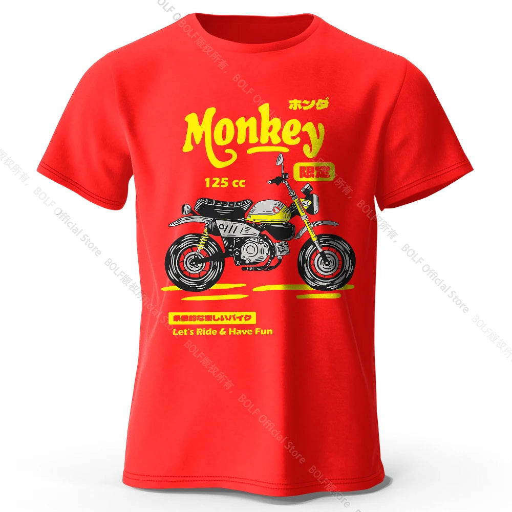 Vintage Motorcycle Sketch – 100% Cotton Unisex T-Shirt
