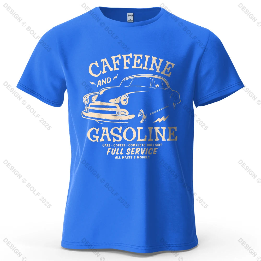 Caffeine & Car Oversized Vintage Graphic T-Shirt