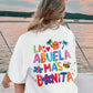 La Abuela Más Bonita Printing T Shirt Female Summer Fashion Clothes Street Breathable Short Sleeve Casual Hip Hop T-Shirts Women
