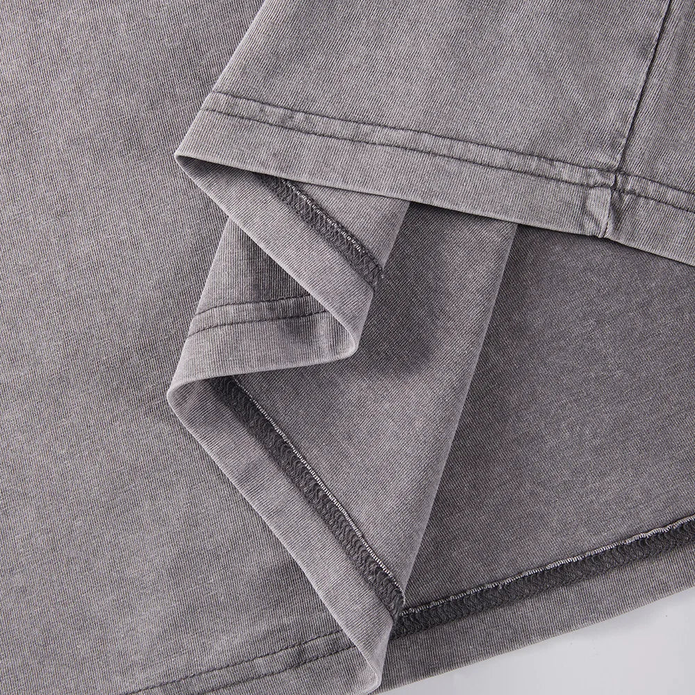 Black Kitten Stepping On Clouds Prints Washed T-Shirt Women Cotton Oversize Tops Summer Distressed O-Neck T Shirt Casual Clothes