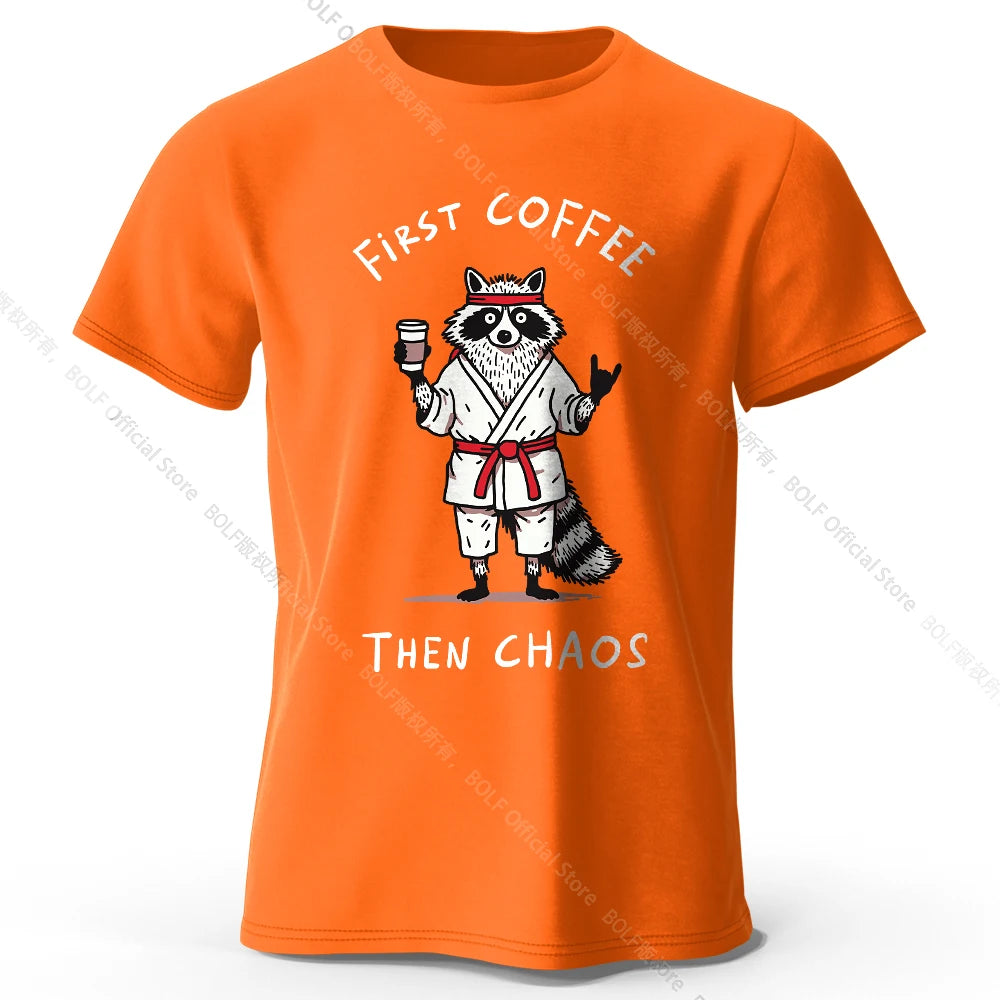 First Coffee – Oversized Unisex Cotton T-Shirt
