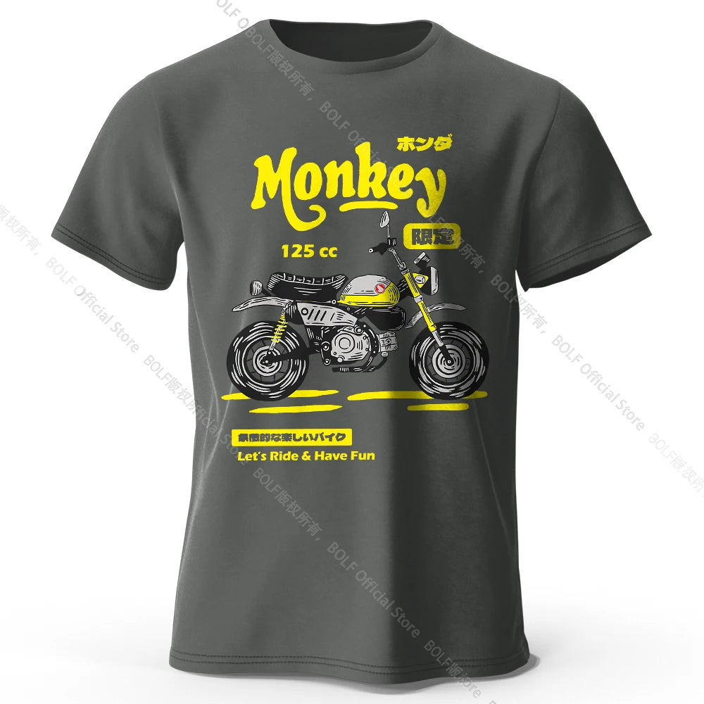 Vintage Motorcycle Sketch – 100% Cotton Unisex T-Shirt