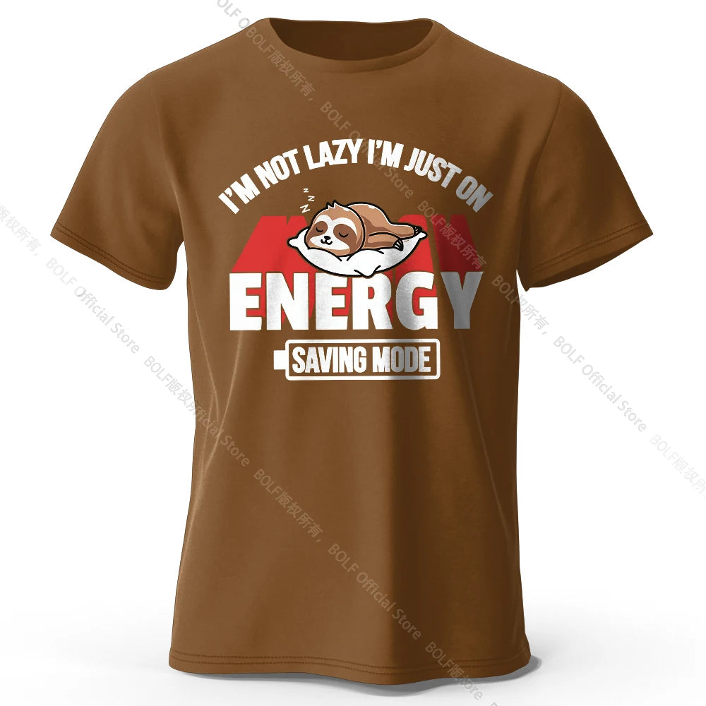 Saving Mode – Oversized Unisex Cotton T-Shirt