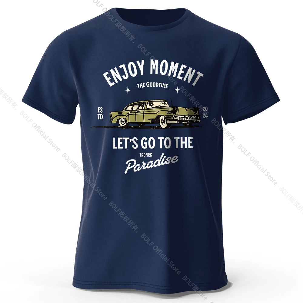 Enjoy Moment – Oversized Unisex Cotton T-Shirt