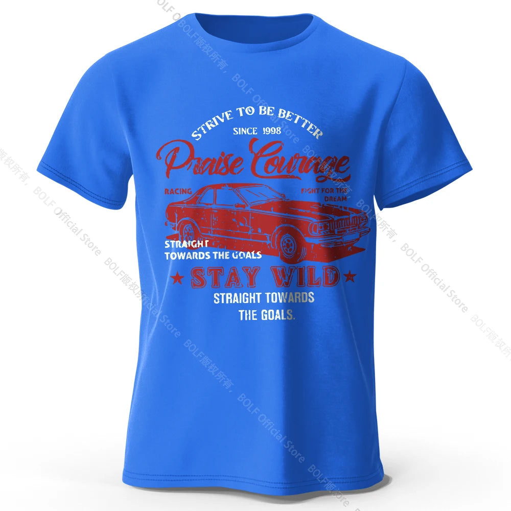 Old Car Print – Oversized Unisex Cotton T-Shirt