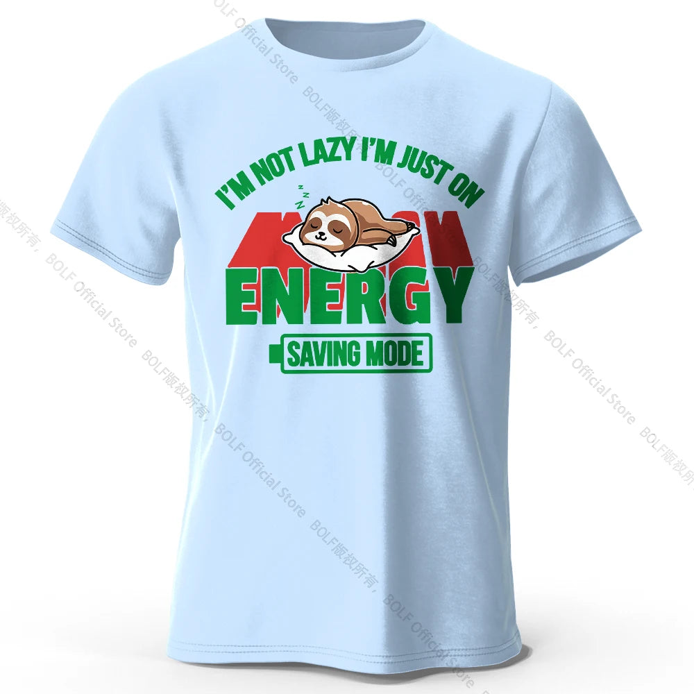 Saving Mode – Oversized Unisex Cotton T-Shirt