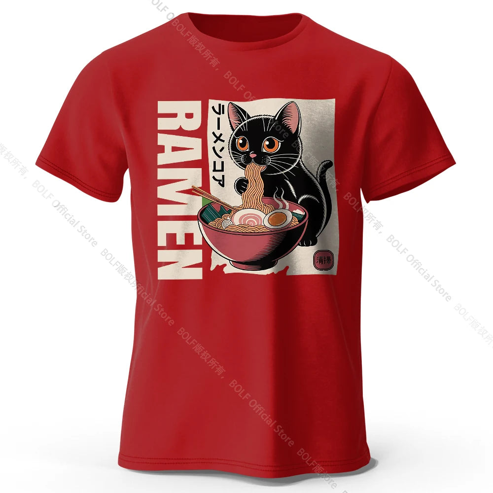 Ramen Print – Oversized Unisex Cotton T-Shirt