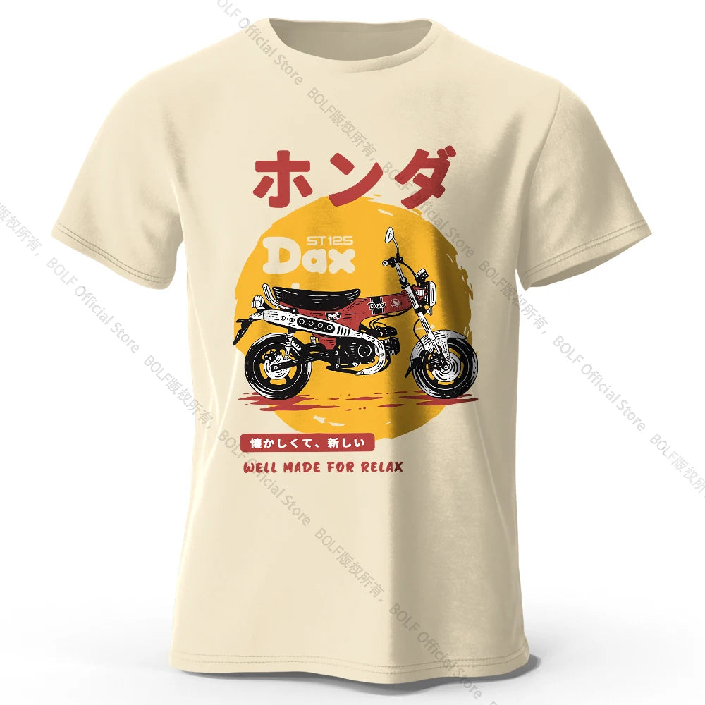 Retro Bike Art – Slim Fit Cotton T-Shirt