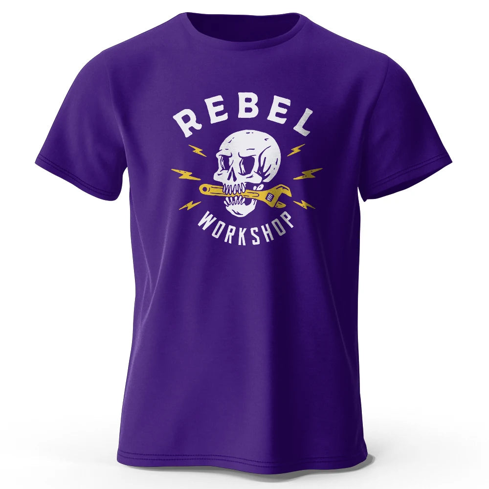 Rebel Workshop Print, Men's Novel Graphic Design T-shirt