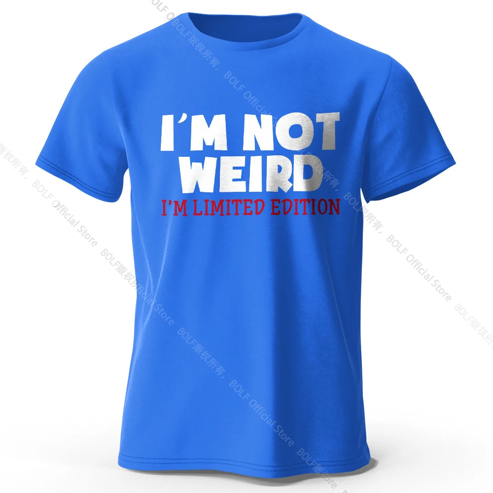 I Am Not Weird – Oversized Unisex Cotton T-Shirt